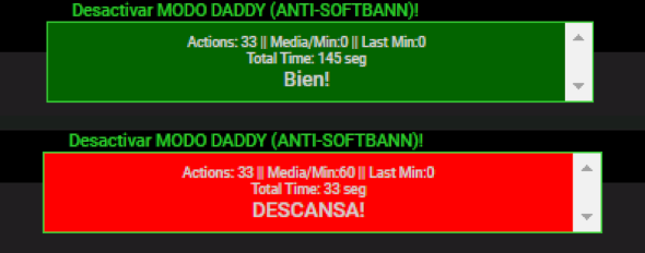 Indicador del modo Daddy